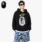 BAPE Classic Ape Head Graphic Hoodie styled on a male model