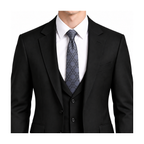 Dior Style Men's Oblique Geometric Silk Tie - Model Main Image
