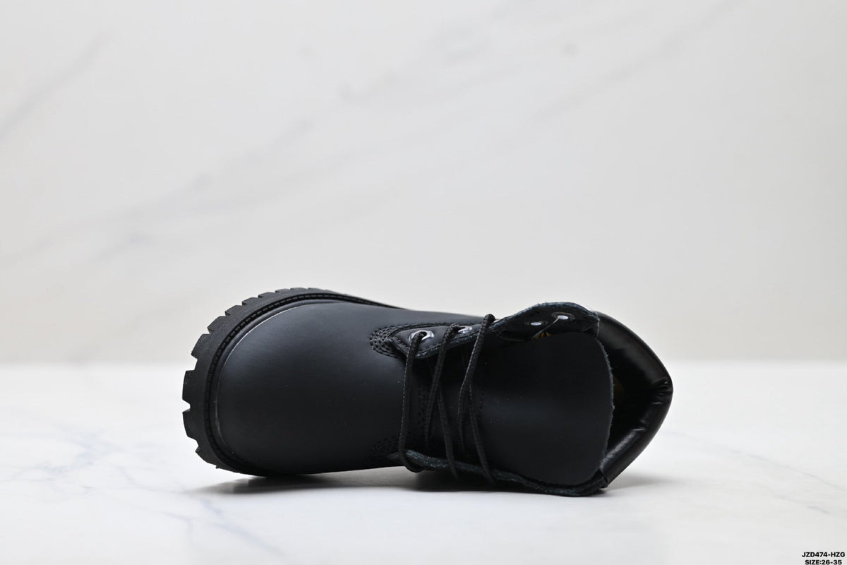 Timberland Black Kids Premium Leather Boot - detail image 2