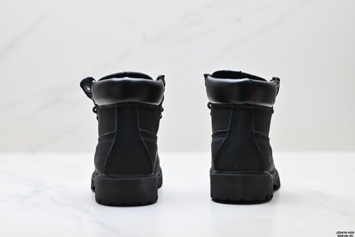 Timberland Black Kids Premium Leather Boot - detail image 6