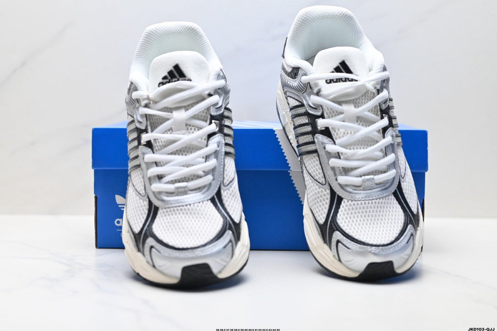 Adidas K81801550 Unisex Running Shoes #12 - White/Black - image 7