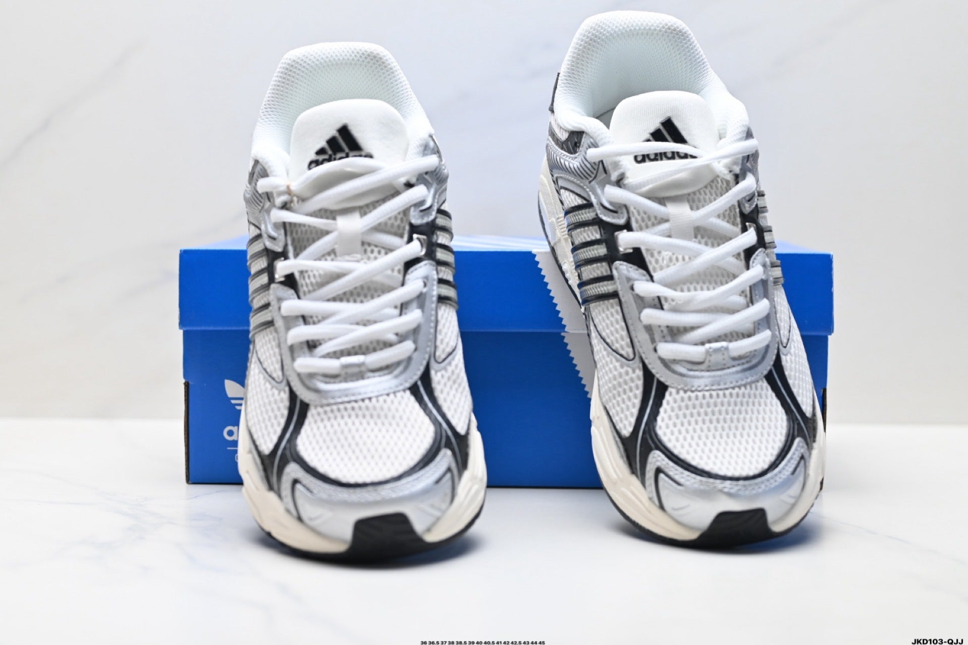 Adidas K81801550 Unisex Running Shoes #12 - White/Black - image 7