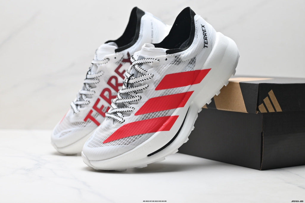 Adidas K81801650 Men's Running Shoes #4 - White/Red