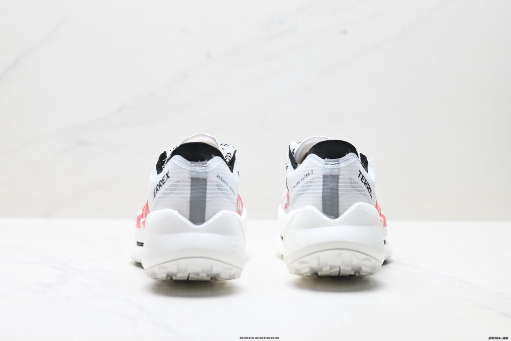 Adidas K81801650 Men's Running Shoes #4 - White/Red - image 3