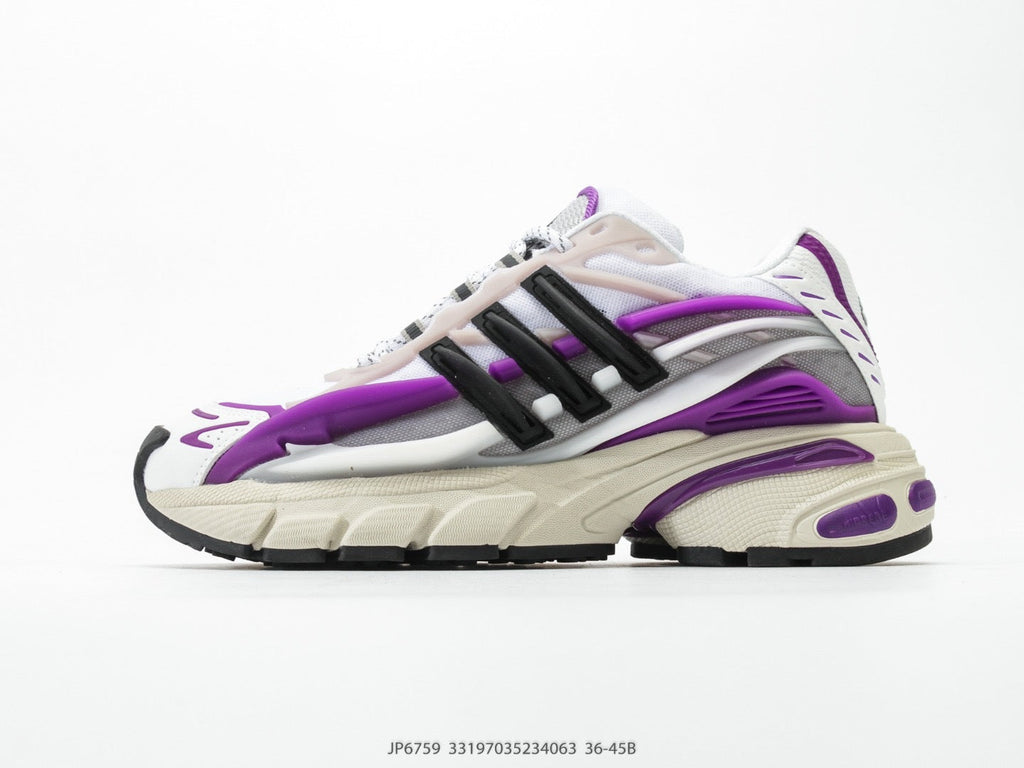 Adidas KK01650 Unisex Dad Sneakers - White/Purple/Black - image 9