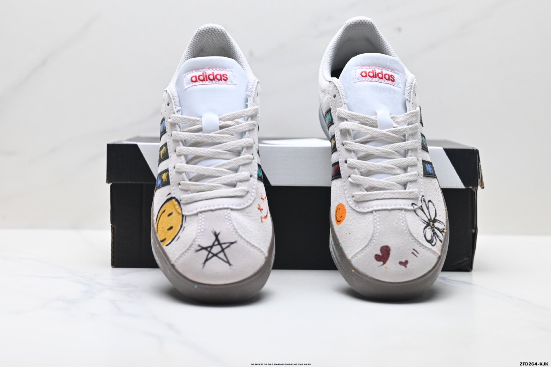 Adidas K81802350 Unisex Casual Sneakers - White/Graphic - image 2