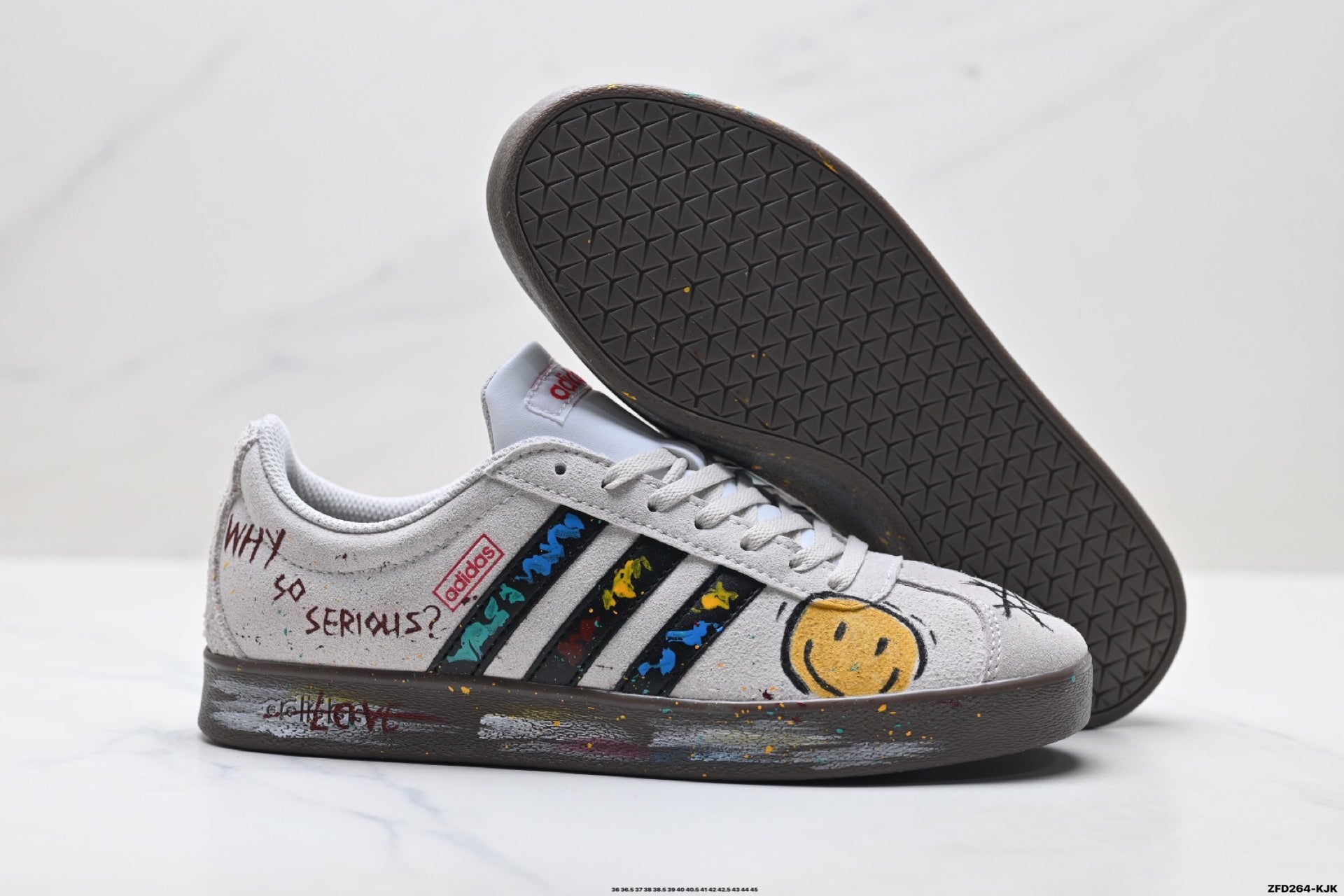 Adidas K81802350 Unisex Casual Sneakers - White/Graphic - image 4