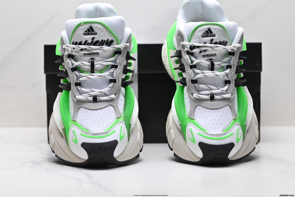 Adidas K81801750 Unisex Dad Sneakers - White/Green - image 7