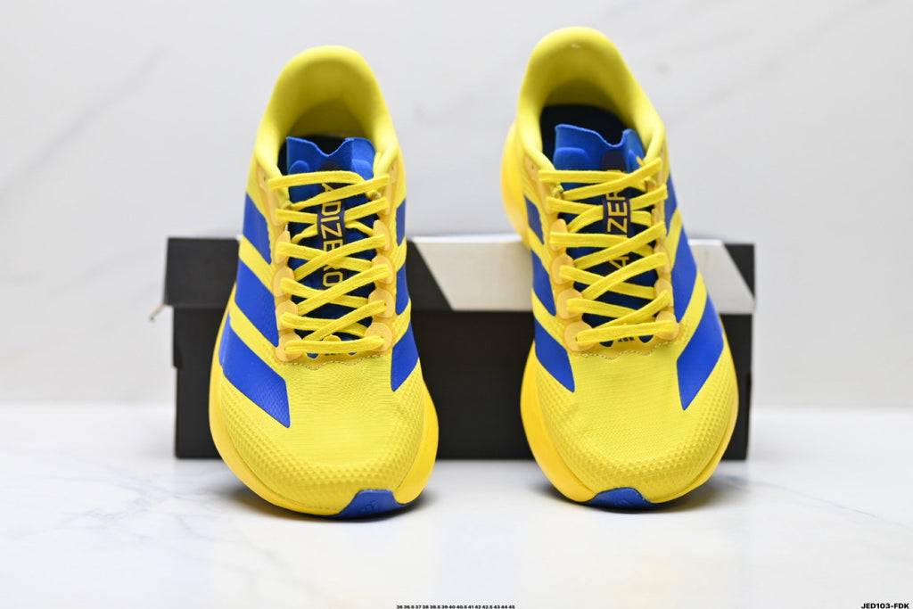 Adidas K81801550 Unisex Running Shoes #10 - Yellow/Blue - image 17