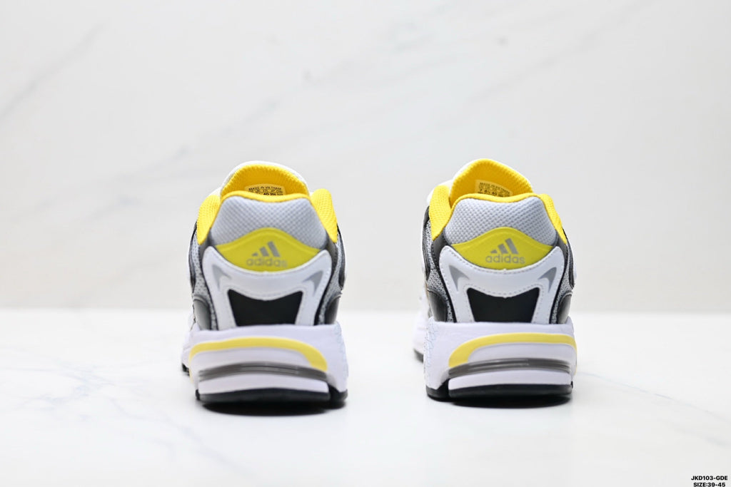 Adidas K81801550 Men's Running Shoes #6 - White/Black/Yellow - image 3