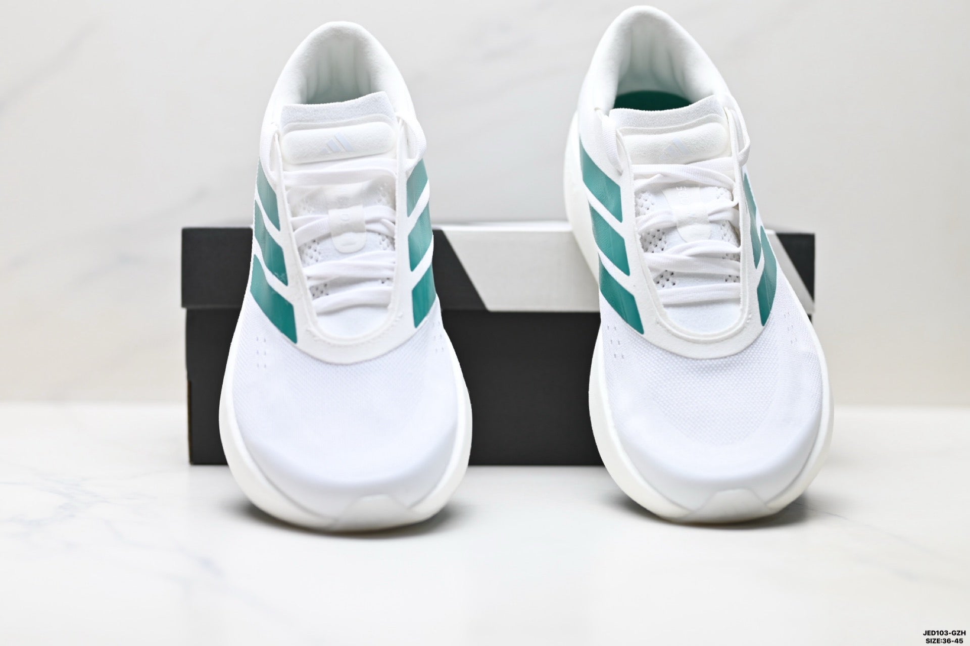Adidas K81801550 Unisex Running Shoes #7 - White/Teal - image 17