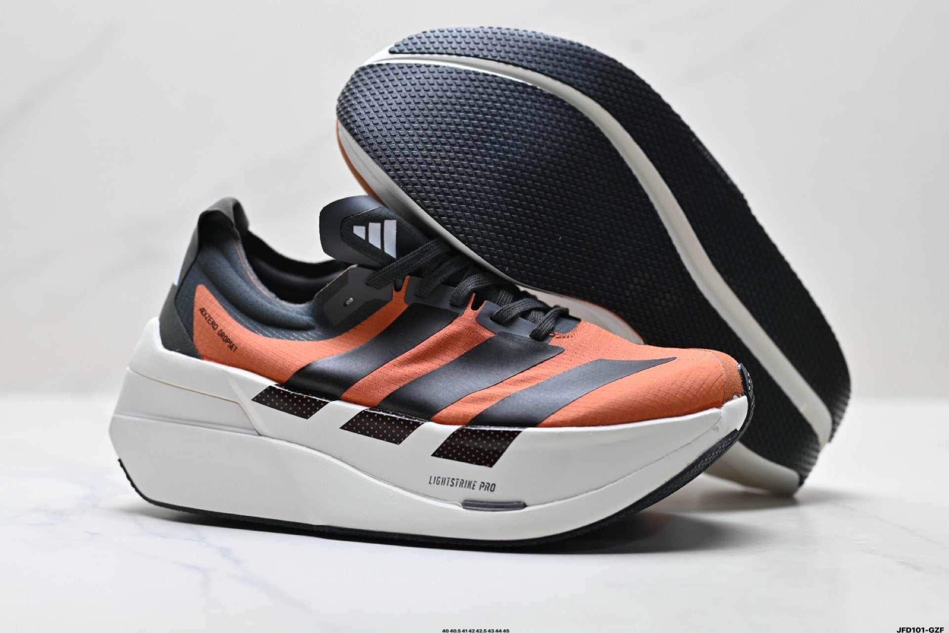 Adidas K81801650 Men's Running Shoes #2 - Black/Orange - image 14