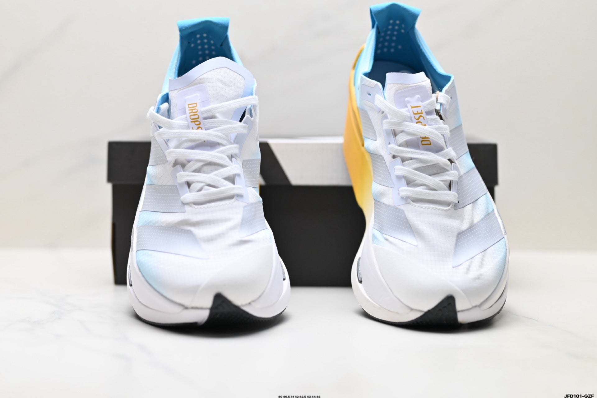 Adidas K81801650 Men's Running Shoes #2 - White/Blue/Yellow - image 17