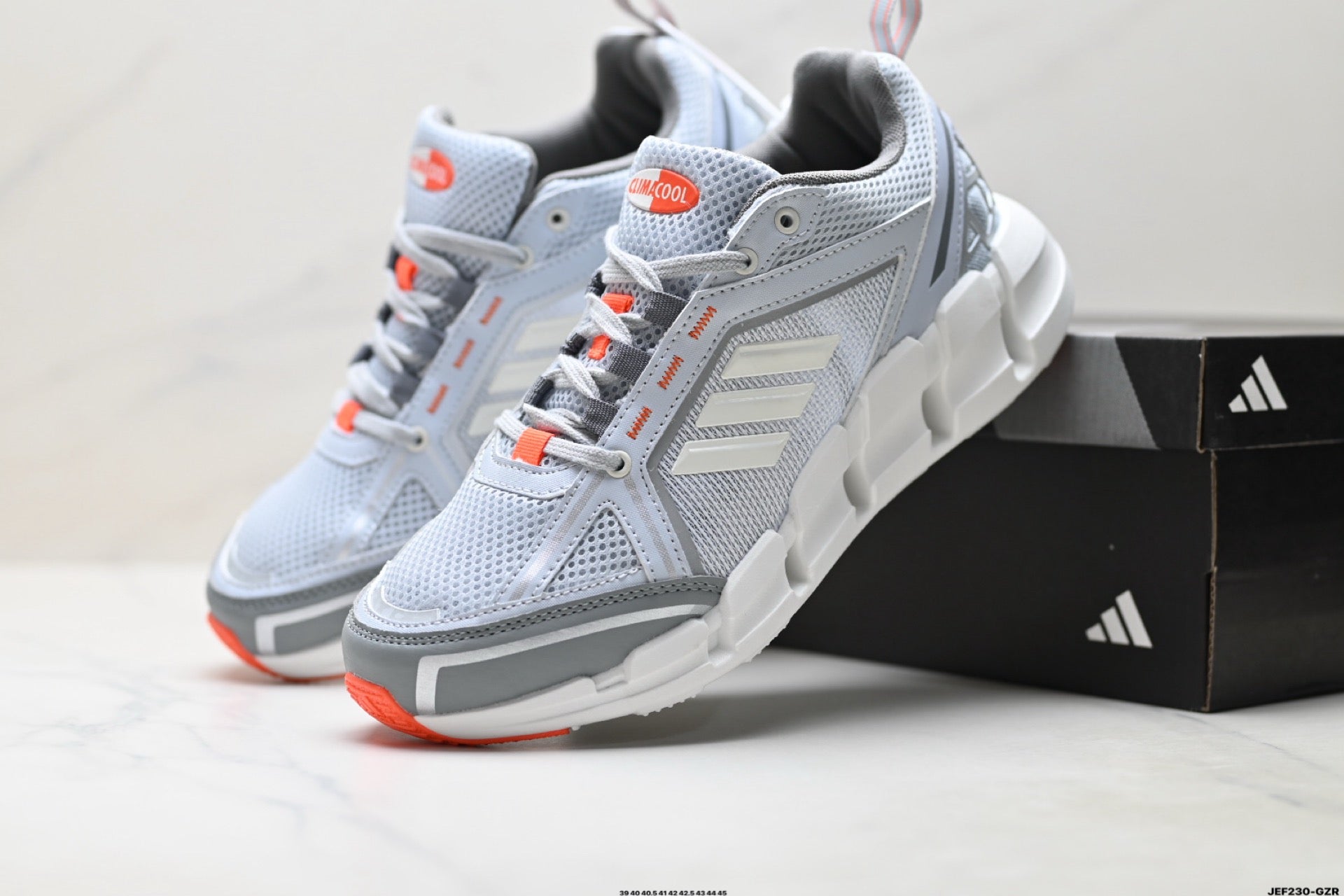 Adidas K81801550 Men's Running Shoes #5 - Grey/Orange