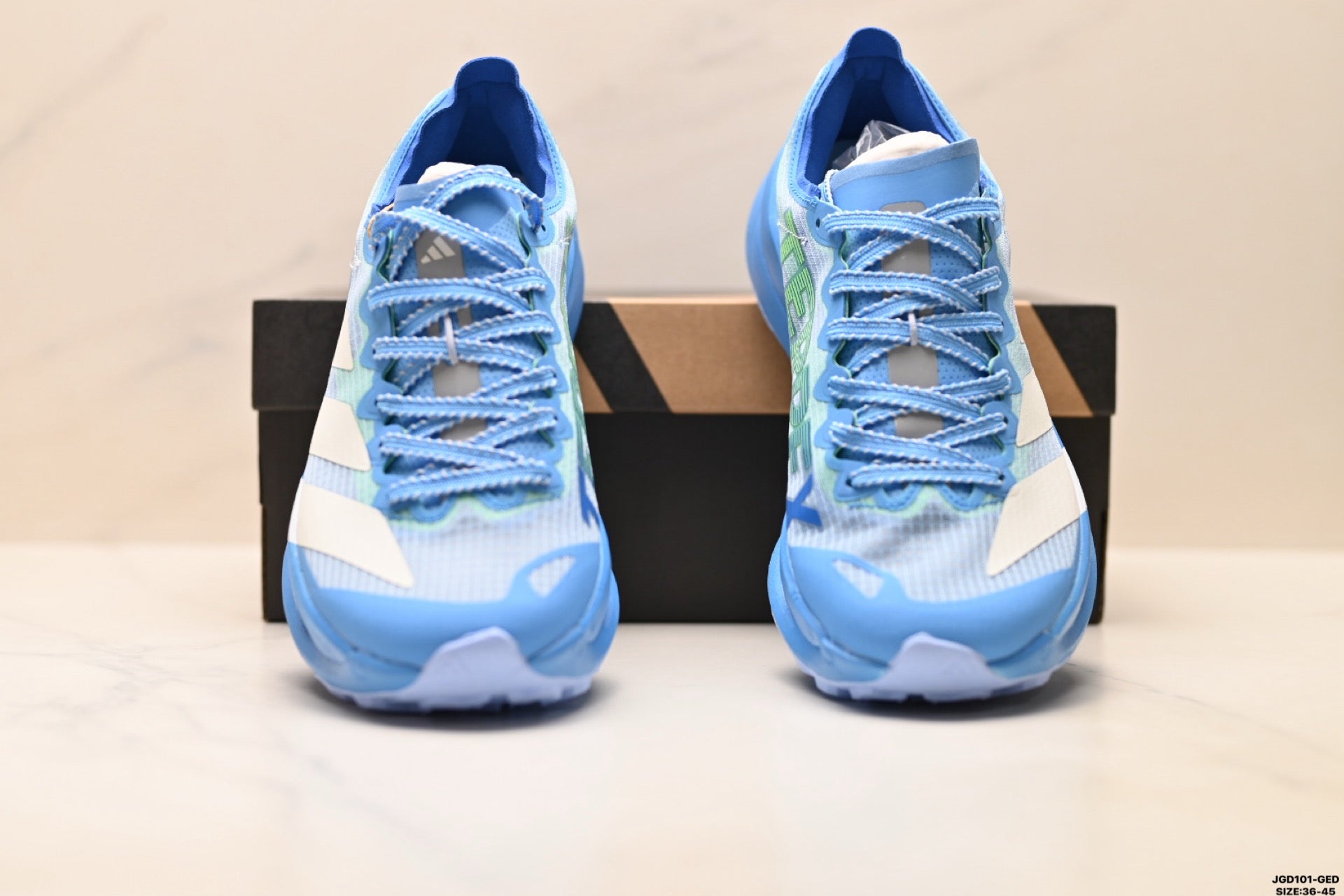 Adidas K81801750 Unisex Running Shoes #2 - Light Blue/Blue - image 12