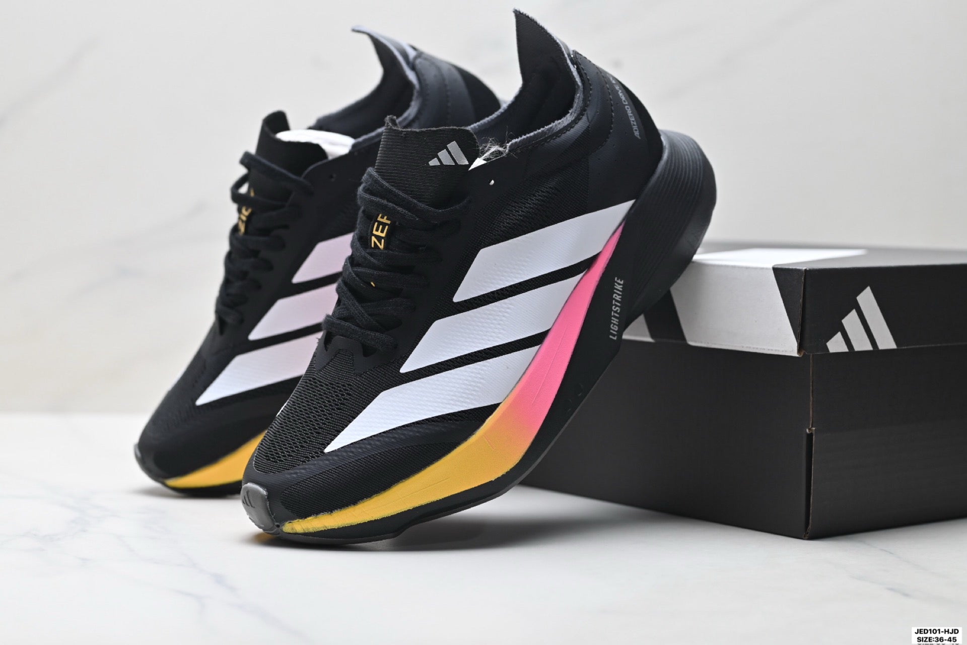 Adidas K81801550 Unisex Running Shoes #4 - Blue/Neon Green - image 36
