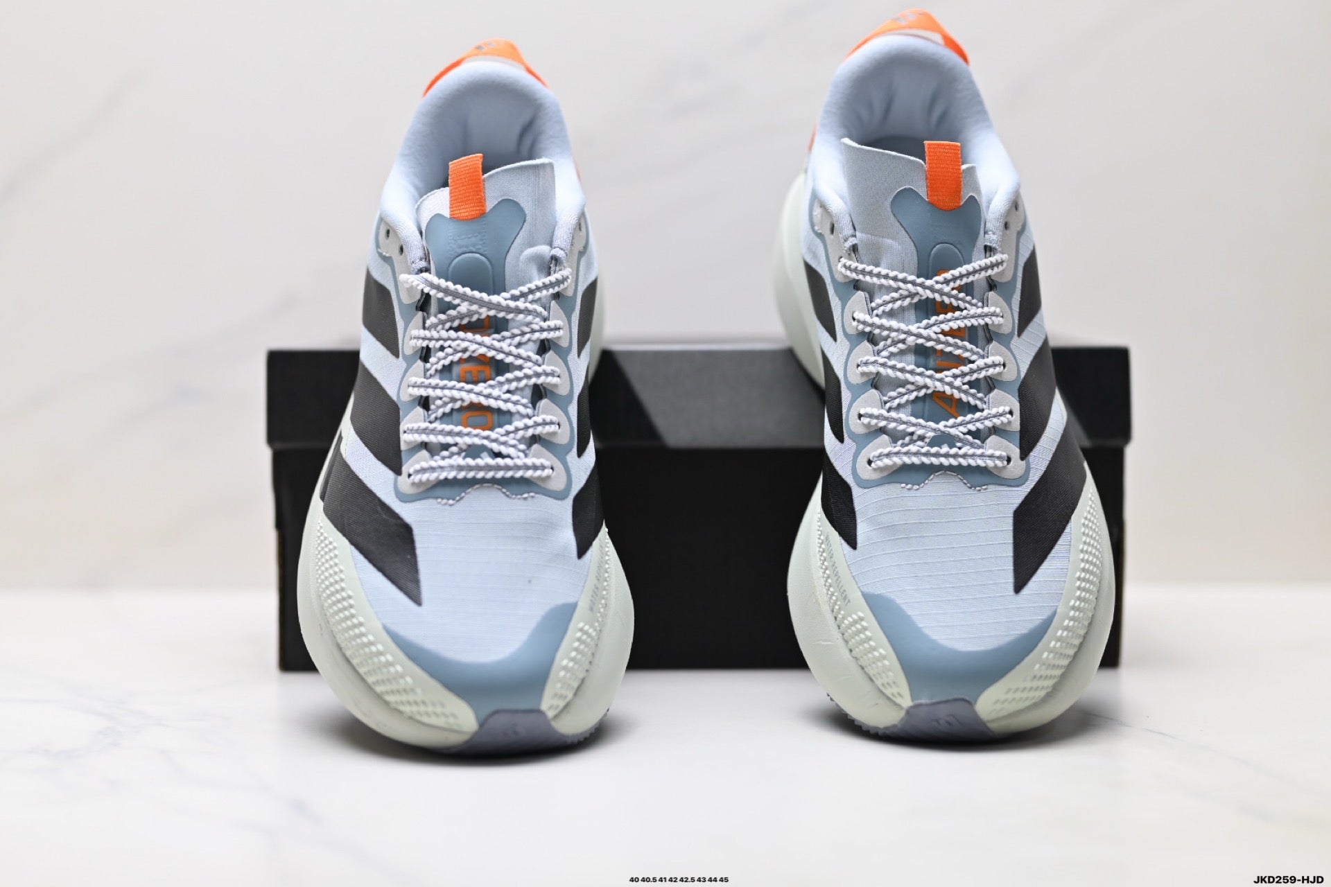 Adidas K81801550 Men's Running Shoes #3 - Light Grey/Orange - image 2