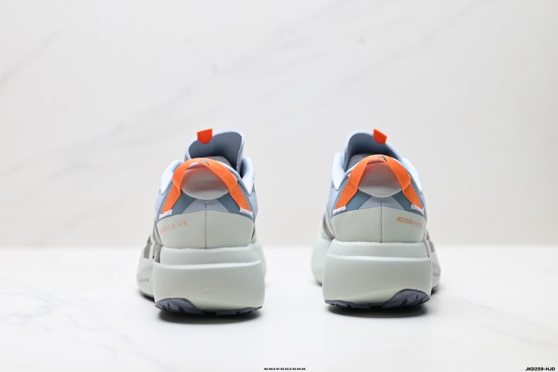 Adidas K81801550 Men's Running Shoes #3 - Light Grey/Orange - image 3