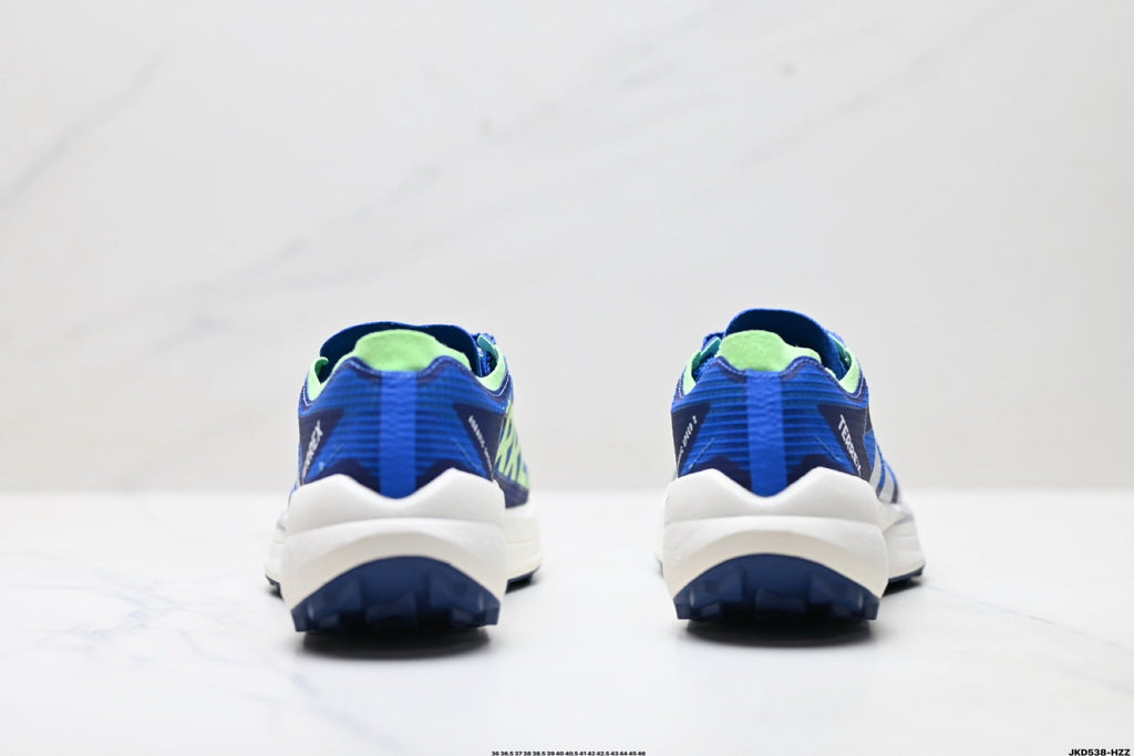 Adidas K81801550 Unisex Running Shoes #2 - Blue/Green - image 3