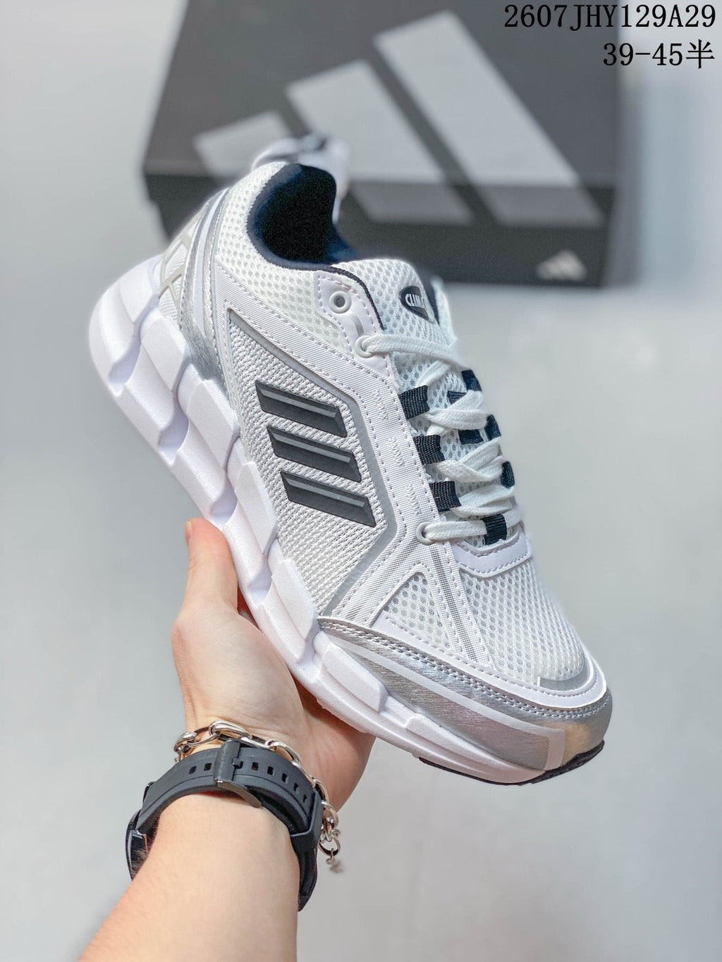 Adidas KK01550 Men's Running Shoes - White/Grey - image 5