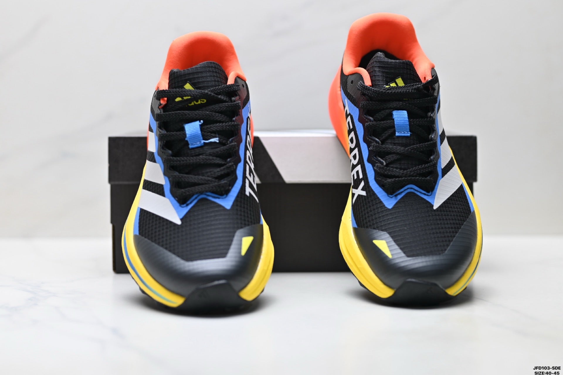 Adidas K81801650 Men's Running Shoes - Black/Blue/Yellow - image 27