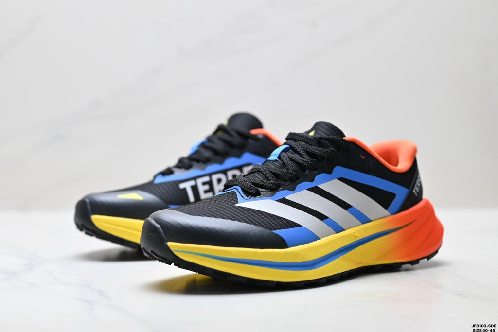 Adidas K81801650 Men's Running Shoes - Black/Blue/Yellow - image 30