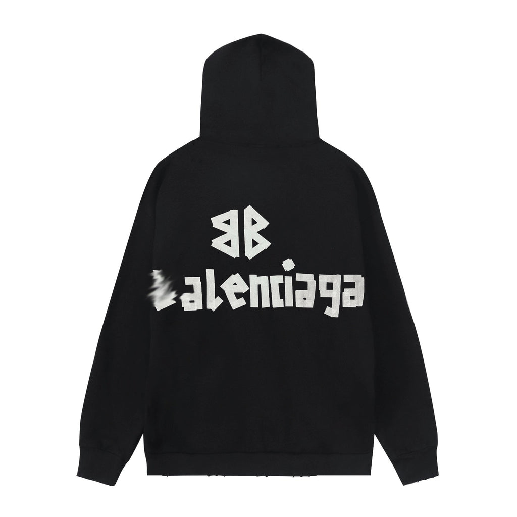 Balenciaga Couples Distressed Hoodie main image