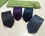 Gucci Style Men's Tonal GG Jacquard Silk Tie - Main Image