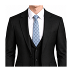 Gucci Style Men's GG Tonal Jacquard Silk Tie - Model Main Image