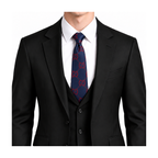 Gucci Style Men's Oversized GG Silk Tie - Model Main Image