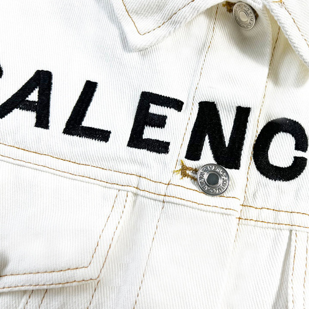 Balenciaga White Embroidery Jacket product image 4