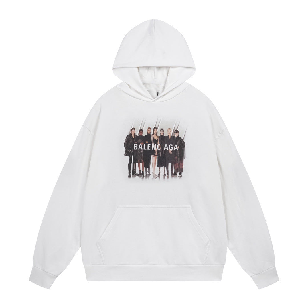 Balenciaga Couples Print Hoodie main image