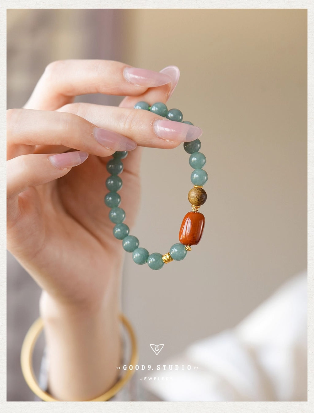 Pandora Blue Water Jadeite Bracelet - Mixed Gemstone Design