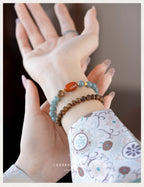 Pandora Blue Water Jadeite Bracelet - Mixed Gemstone Design