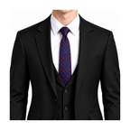 Gucci Style Men's Tonal GG Jacquard Silk Tie - Model Main Image