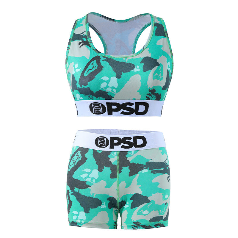 PSD Style Aqua Camo Women's Athletic Set - detail view 1
