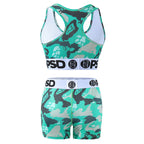 PSD Style Aqua Camo Women's Athletic Set - detail view 3