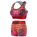 PSD Style Sunset Stripe Women's Athletic Set - detail view 2