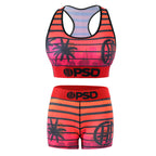 PSD Style Sunset Stripe Women's Athletic Set - detail view 4