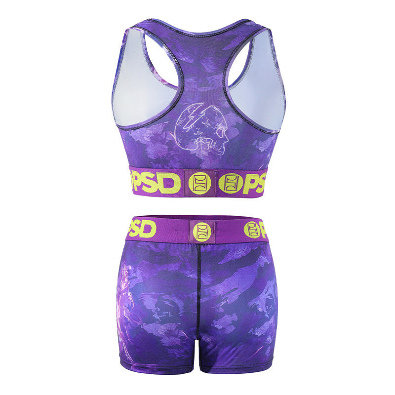 PSD Style Purple Skull Women's Athletic Set - detail view 3