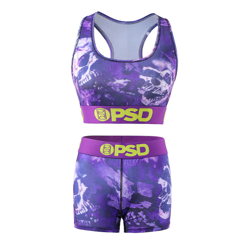 PSD Style Purple Skull Women's Athletic Set - detail view 4