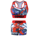 PSD Style Comic Print Women's Athletic Set - detail view 1