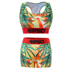 PSD Style Tropical Palm Women's Athletic Set - detail view 1
