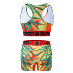 PSD Style Tropical Palm Women's Athletic Set - detail view 3