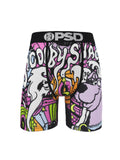 PSD Style Purple Cartoon Graphic Long-Leg Boxer Briefs