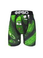 PSD Style Green Cartoon Graphic Long-Leg Boxer Briefs