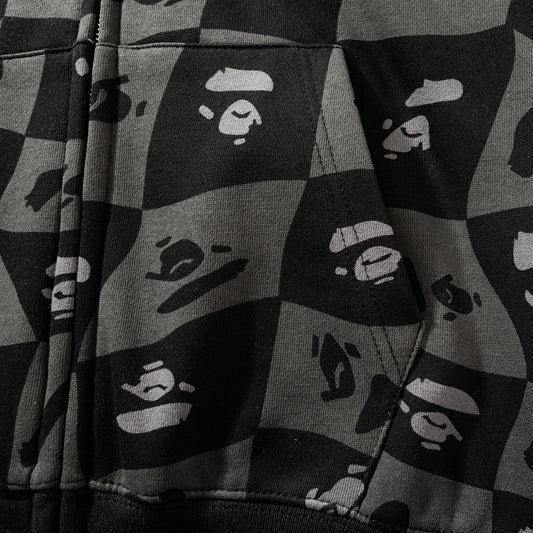 BAPE Gray Shark Zipper Hoodie - image 6