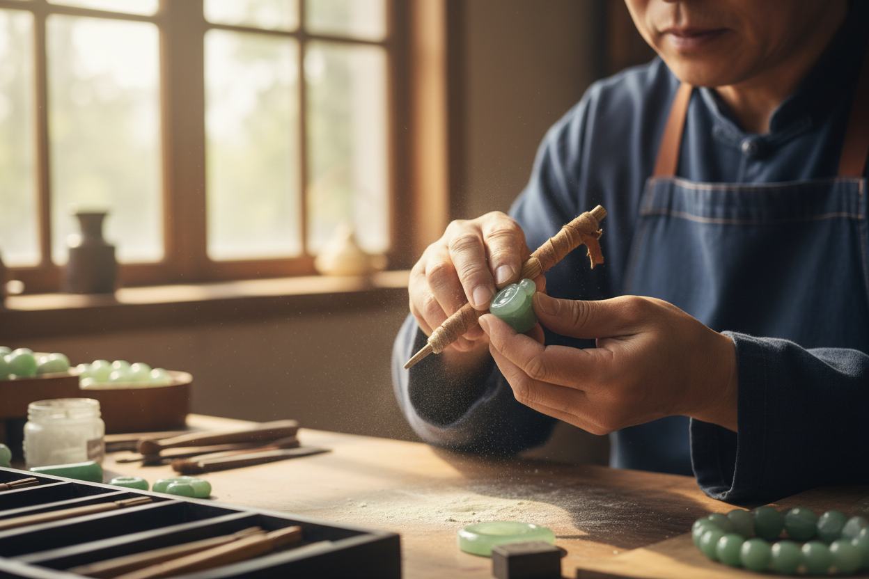 工艺师傅手工打磨