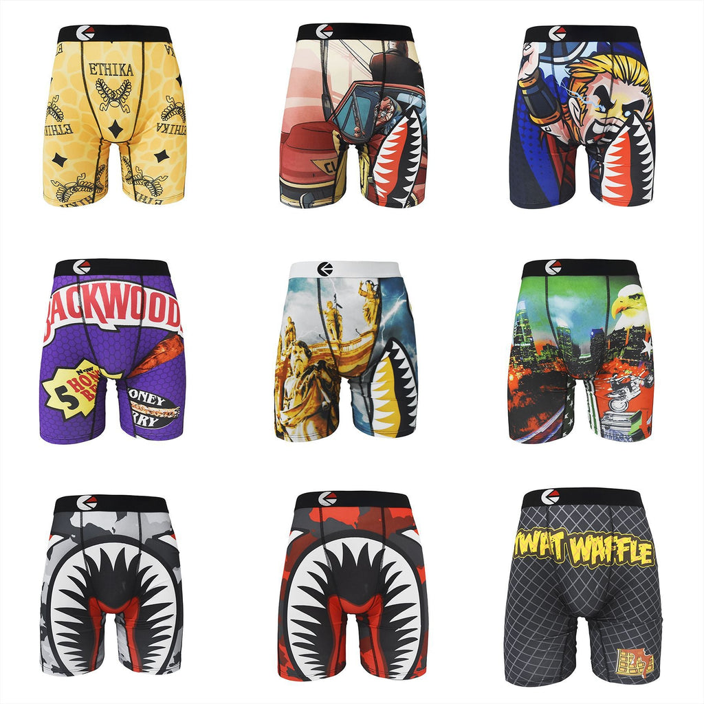 Ethika Style Assorted Graphic Long-Leg Boxer Briefs product detail