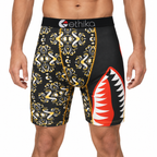 Ethika Style Assorted Shark Graphic Boxer Briefs front model view